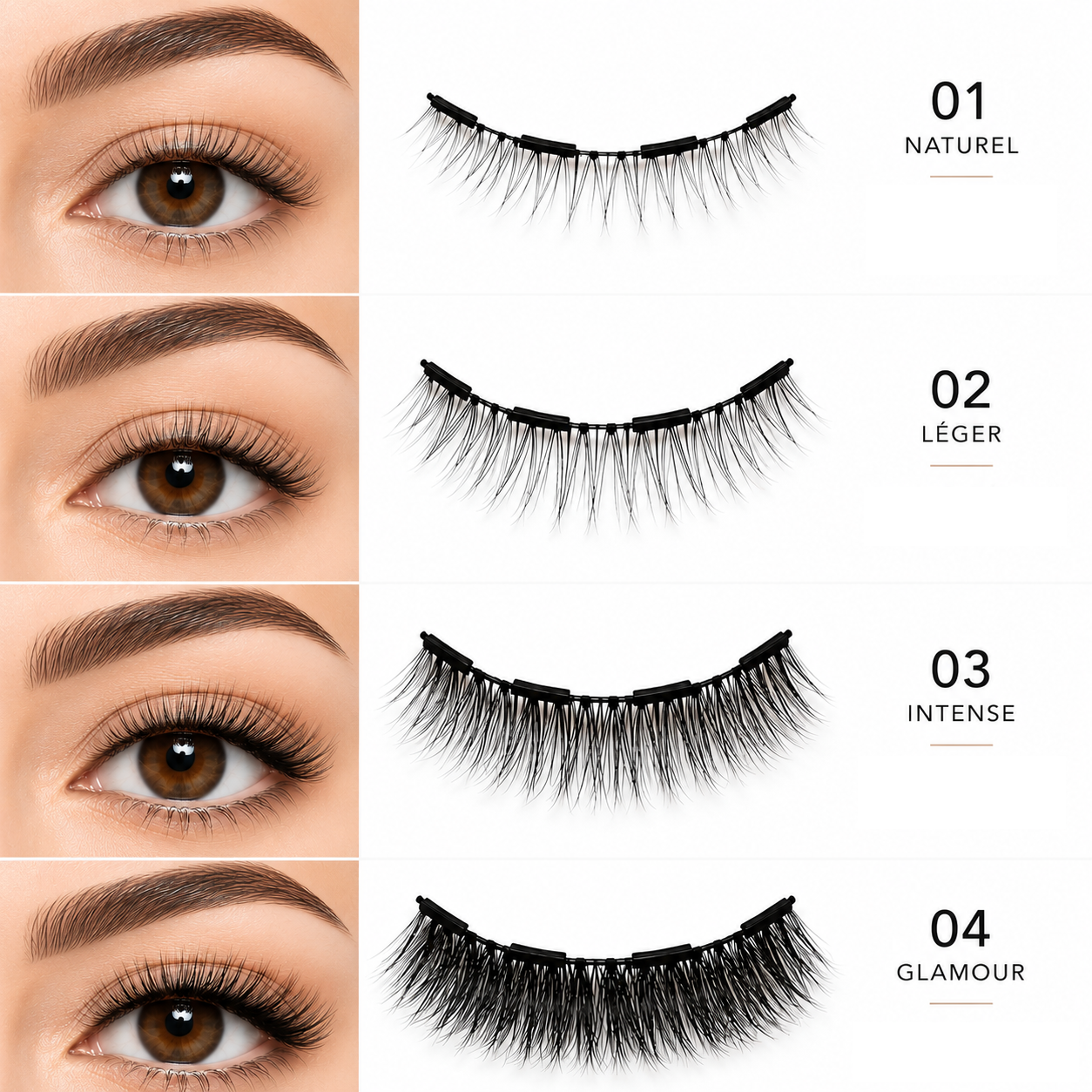 Kit de cils magnétiques (LOT DE 4)